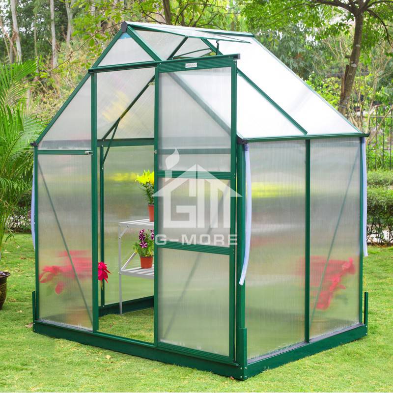 147x216cm Low Cost Agriculture Polycarbonate Flowerhouse Set
