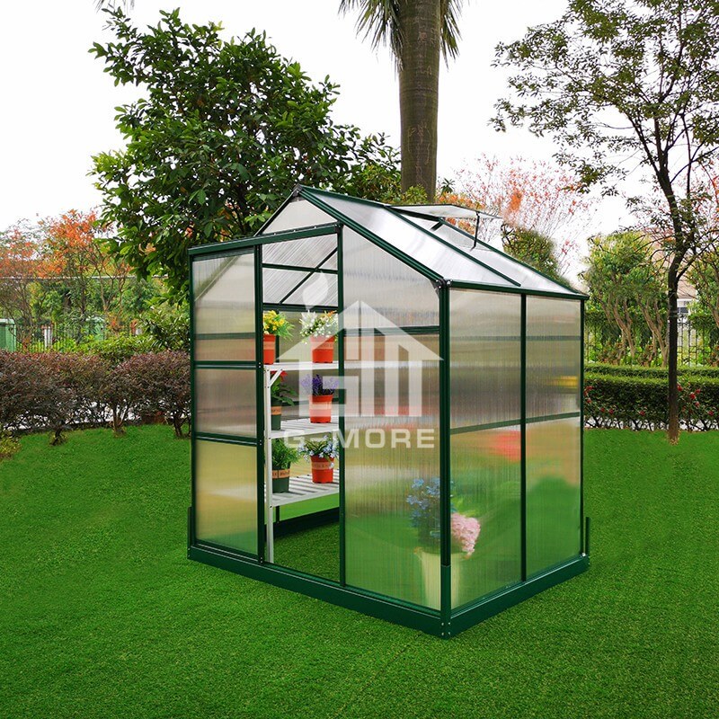 6'x4' G-more Lite Series Easy DIY Mini 4MM PC Green House-GL022