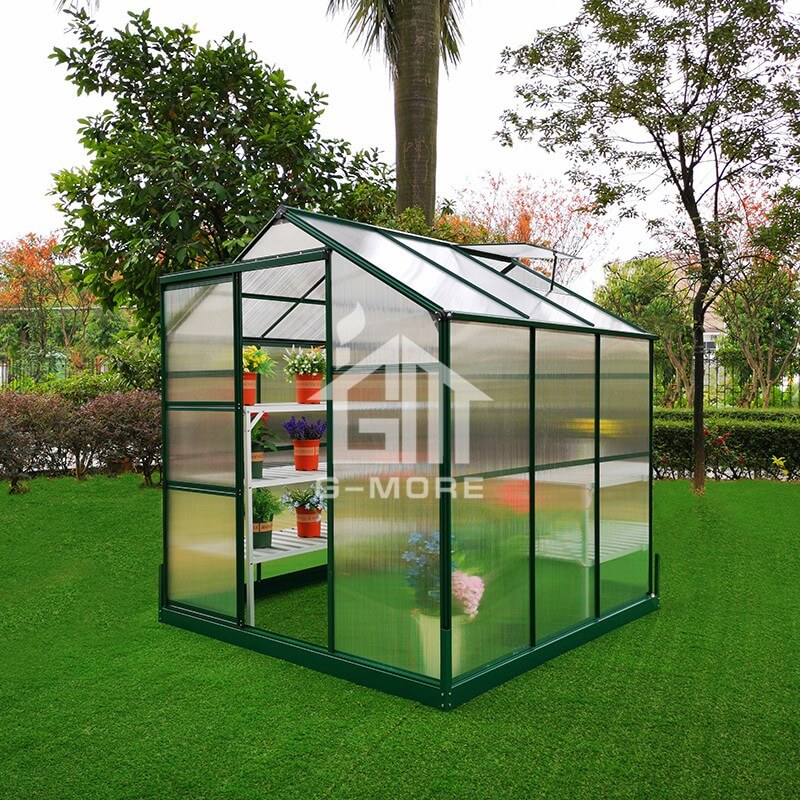6'x6' G-more Lite Series Low Cost Easy DIY 4MM PC Green House-GL023