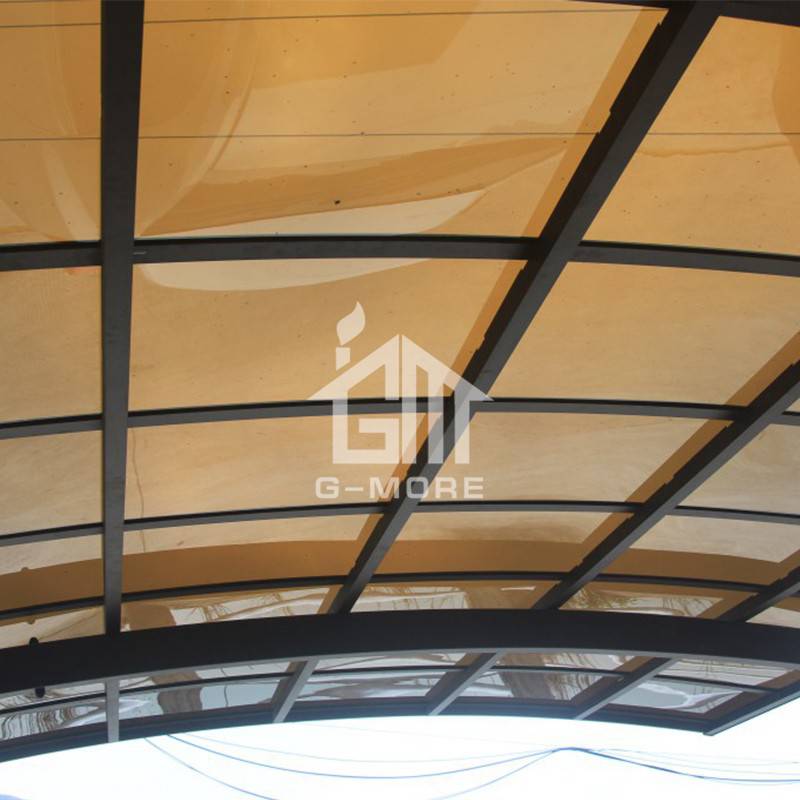 G-MORE Carport,Customize 2 Post Aluminum Frame Soild Polycarbonate Panels - GM73001