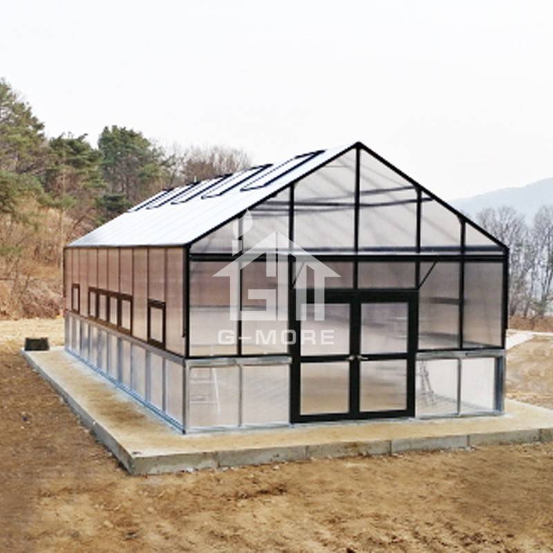 16'x46' G-MORE 5M Width Series, Strong Aluminm Frame 10MM Polycarbonate Panels - 5M X 14M