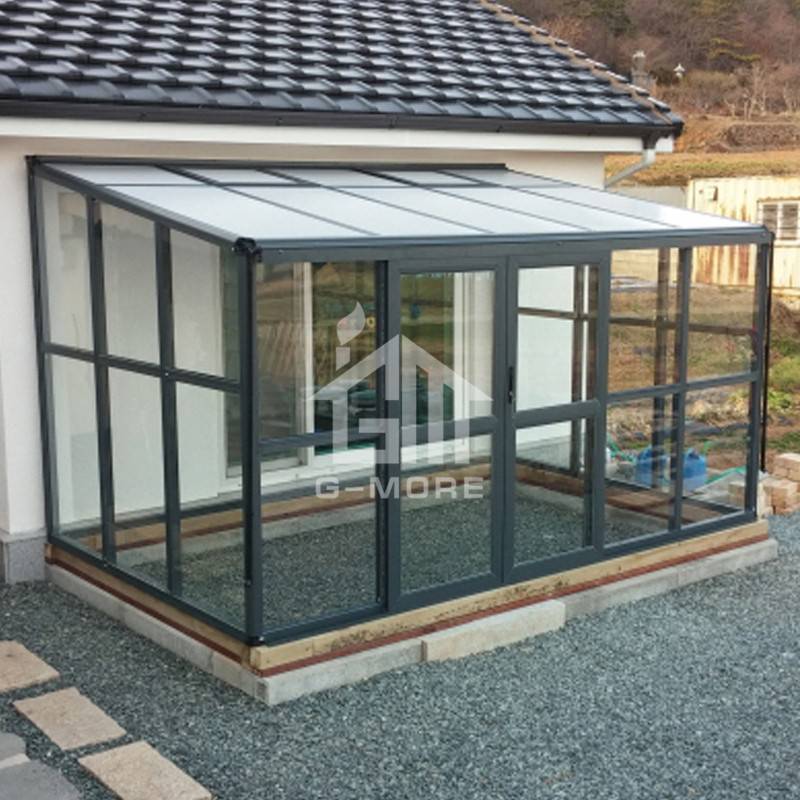 8'x12.8' G-more Large Lean to Series Heavy Duty Aluminum Greenhouse-GM37305