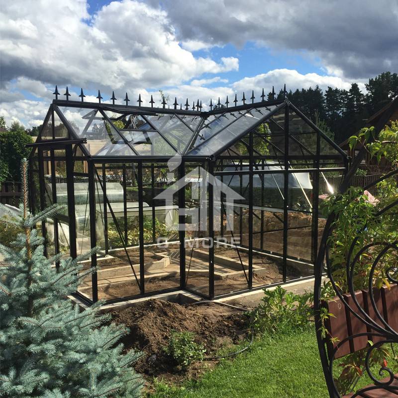 12.4'x12.5' G-more Orangery series Heavy Duty Polycarbonate Greenhouses-GM34606
