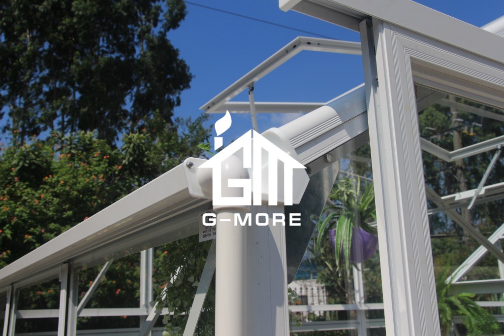 16.7'x13' G-MORE Multi-Span Series,Aluminum Frame PC/Glass Greenhouse