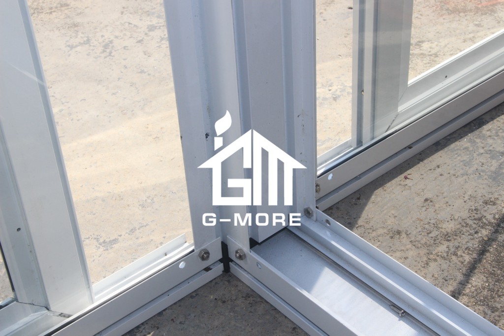 16.7'x13' G-MORE Multi-Span Series,Aluminum Frame PC/Glass Greenhouse