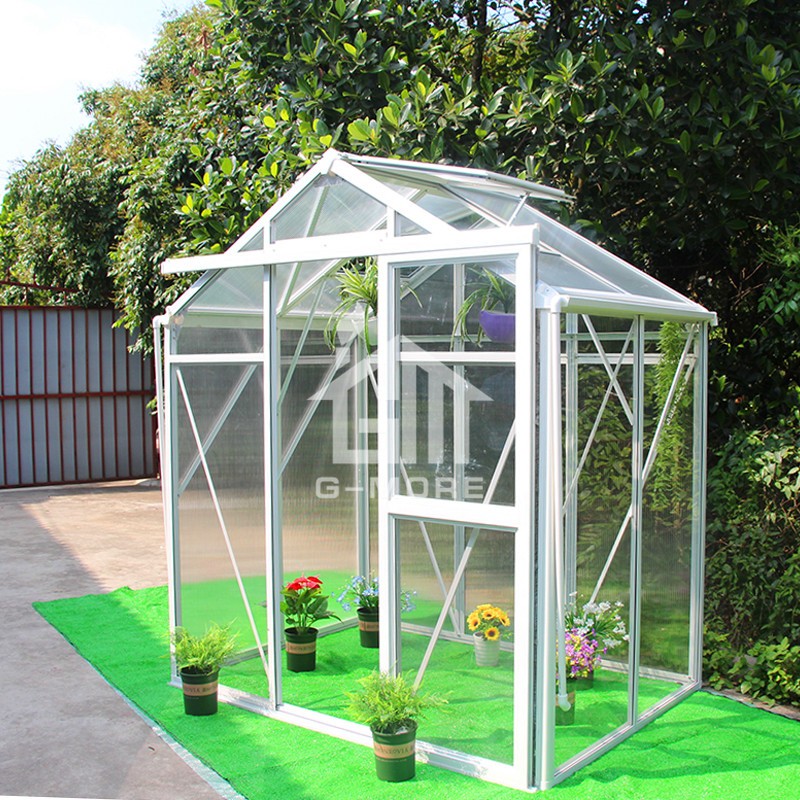 6.3'x4' G-more Imperial Series Single Door Easy DIY Aluminum Sunroom Greenhouse - GM34302