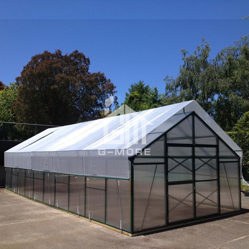 13'x33' G-MORE  4M Width/10M Length Heavy Duty Grow Smart Aluminium 10MM Polycarbonate Green Hobby Greenhouse