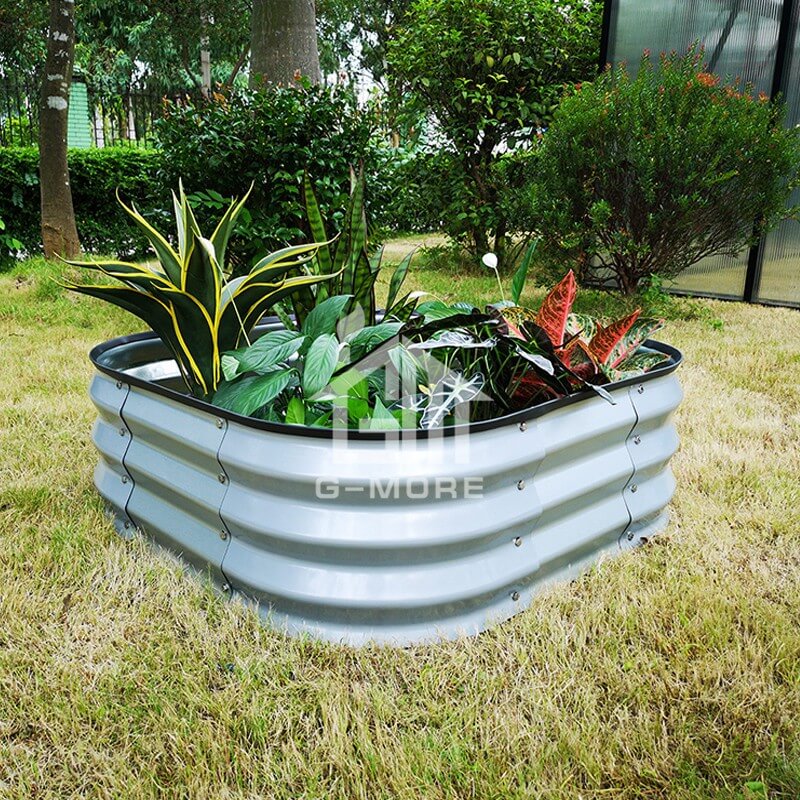 G-MORE 90 x 90CM Fast Assembly Sliver Raised Garden Beds
