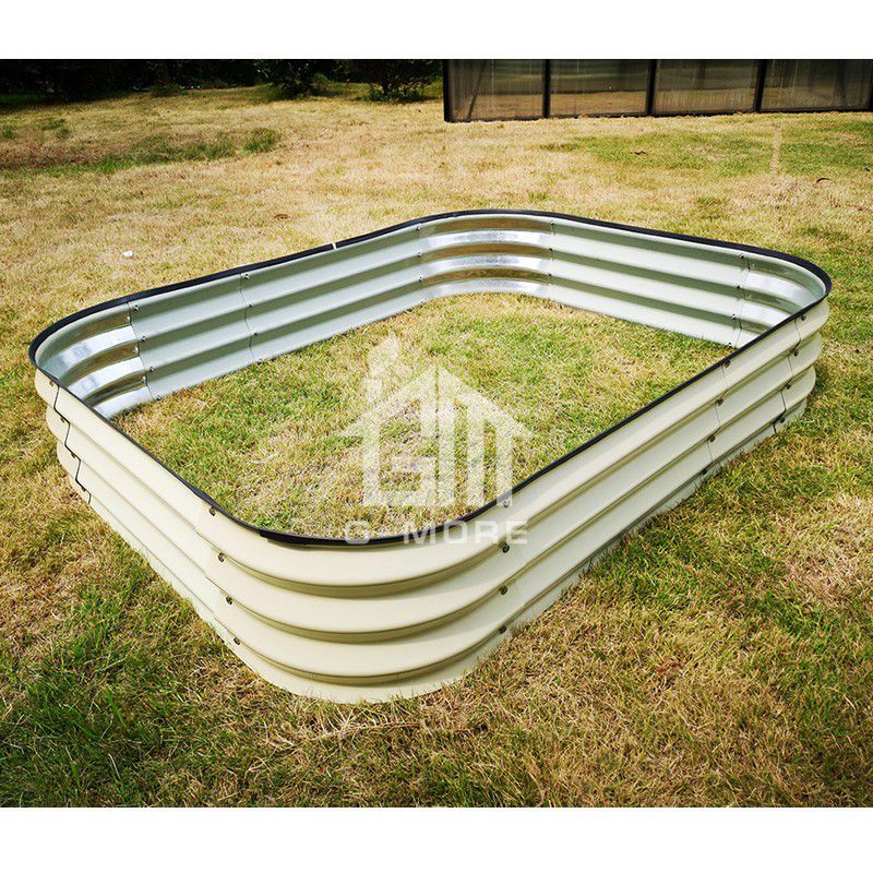 G-MORE 120 x 150CM Fast Assembly Creme Raised Garden Beds