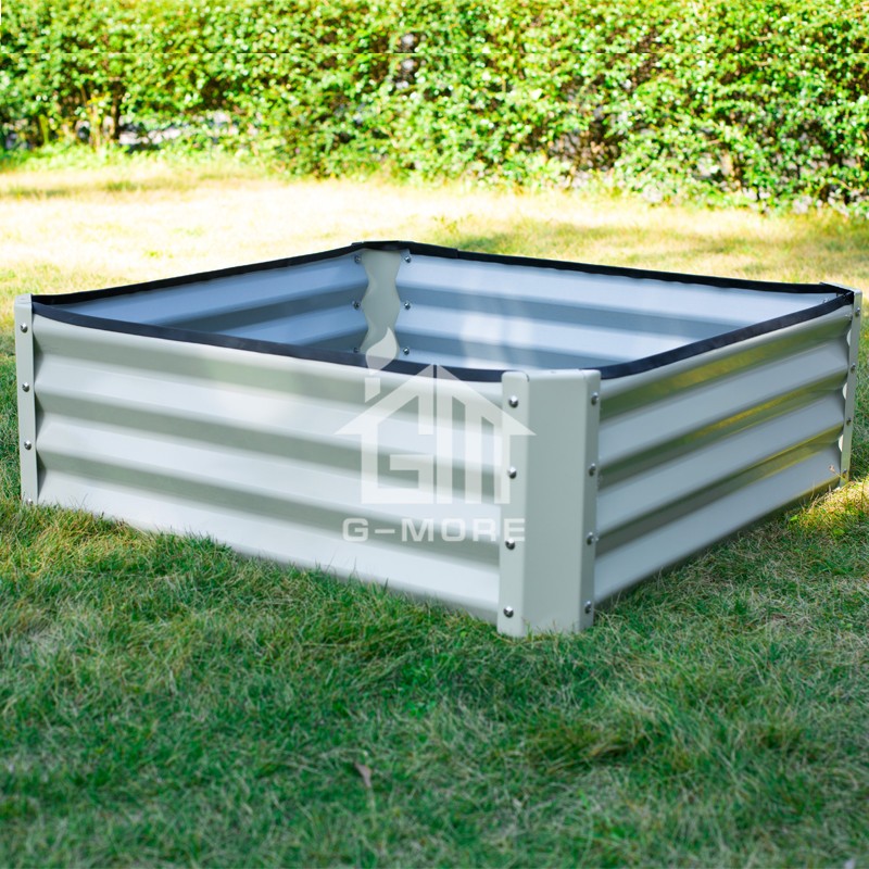 G MORE 60X60 CM Wholesale Rectangular  Vegetable Gardening Metal  Raised Garden Beds